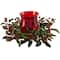 6.5&#x22; Red Holly Berry Candelabrum